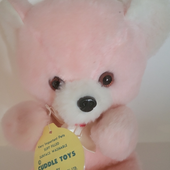 Cuddle Toys Pink Teddy Bear Plush Stuffed Animal 14" - Picture 2 of 6